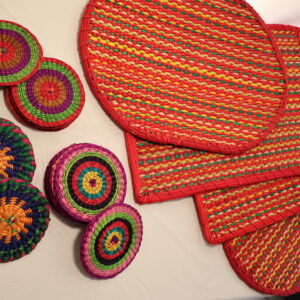 Individuales y posavasos con vida